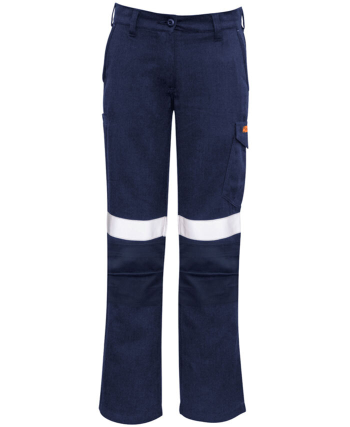 Womens Orange Flame Taped Cargo Pant Syzmik