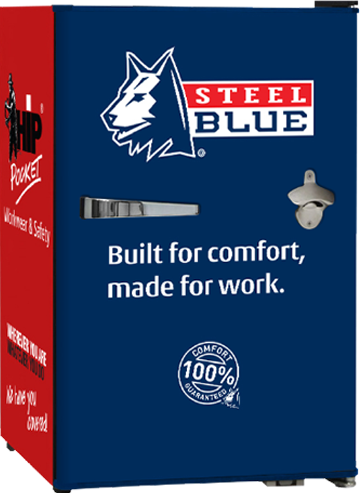 Steel Blue Bar Fridge - Hip Pocket Workwear