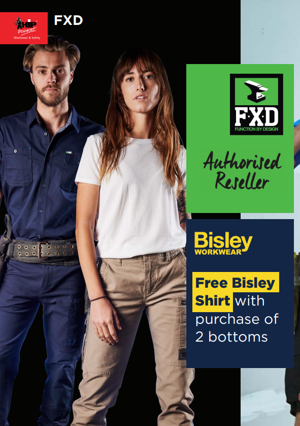Free Bisley Shirt - Hip Pocket Workwear