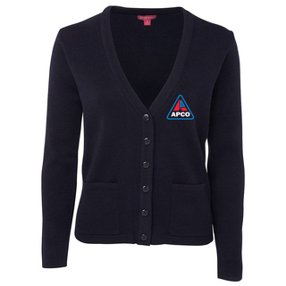 WORKWEAR, SAFETY & CORPORATE CLOTHING SPECIALISTS  - JB's Ladies Knitted Cardigan - Navy