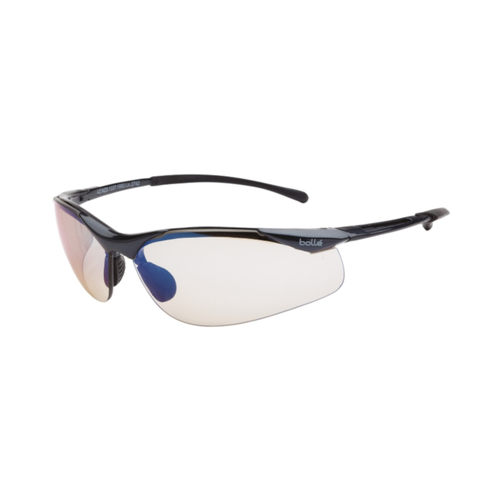 WORKWEAR, SAFETY & CORPORATE CLOTHING SPECIALISTS  - CONTOUR Dark Gun Frame ESP Dark Lens - Spectacles