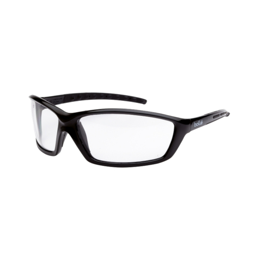 WORKWEAR, SAFETY & CORPORATE CLOTHING SPECIALISTS  - PROWLER Gloss Black Frame AS/AF Clear Lens - Spectacles