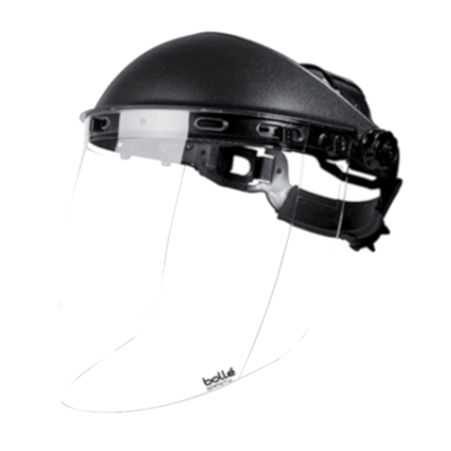 WORKWEAR, SAFETY & CORPORATE CLOTHING SPECIALISTS  - SPHERE Complete Face Shield - With Head Gear & Visor