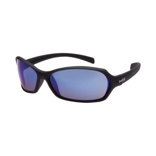 WORKWEAR, SAFETY & CORPORATE CLOTHING SPECIALISTS  - HURRICANE Black Frame Blue Flash Lens - Spectacles