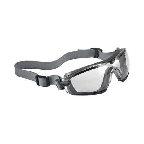 WORKWEAR, SAFETY & CORPORATE CLOTHING SPECIALISTS  - COBRA TPR PLATINUM AS/AF Clear Lens - With Neoprene strap - Goggles