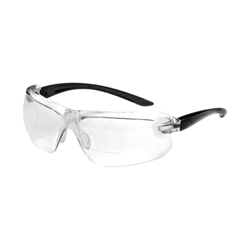 WORKWEAR, SAFETY & CORPORATE CLOTHING SPECIALISTS  - IRI-s DIOPTER Black/Grey Temple AS/AF Clear Lens +2.0 - Spectacles