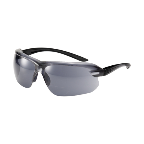 WORKWEAR, SAFETY & CORPORATE CLOTHING SPECIALISTS  - IRI-s DIOPTER Black/Grey Temple AS/AF Smoke Lens +1.5 - Spectacles