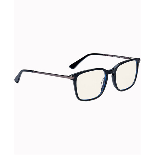 WORKWEAR, SAFETY & CORPORATE CLOTHING SPECIALISTS  - CHICAGO - Men ProBlu Clear Lens Black Frame W/Gun Metal Temple & Black Temple Tip