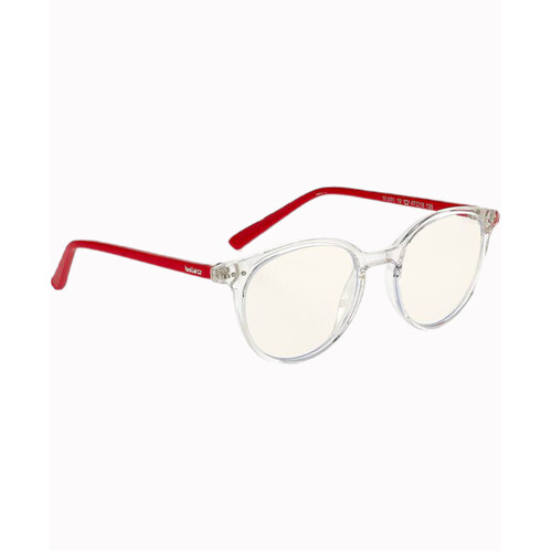 WORKWEAR, SAFETY & CORPORATE CLOTHING SPECIALISTS  - MIAMI- Kids ProBlu Clear Lens Crystal Clear Frame W/Red Temples