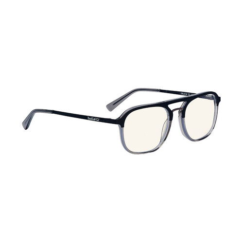 WORKWEAR, SAFETY & CORPORATE CLOTHING SPECIALISTS  - OSLO - Men ProBlu Clear Lens Matt Blk/Crystal Frame W/Matt Blk Temple & Gry Temple Tip