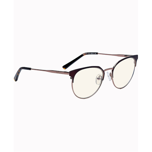 WORKWEAR, SAFETY & CORPORATE CLOTHING SPECIALISTS  - ROMA - Women ProBlu Clear Lens Brn/Pink Gold Metal Frame W/Tortoiseshell Temple Tips