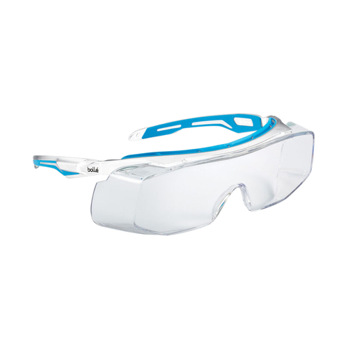 WORKWEAR, SAFETY & CORPORATE CLOTHING SPECIALISTS  - TRYON OTG Healthcare Platinum ASAF Clear PC Lens With Blue/White Temples