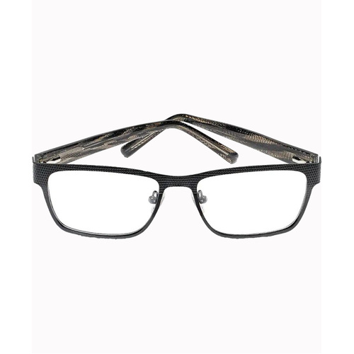 WORKWEAR, SAFETY & CORPORATE CLOTHING SPECIALISTS  - B713L Black/Grey Tortoise Frame with Clear "Blue Light Protective" PC Lens (No Side Shields)