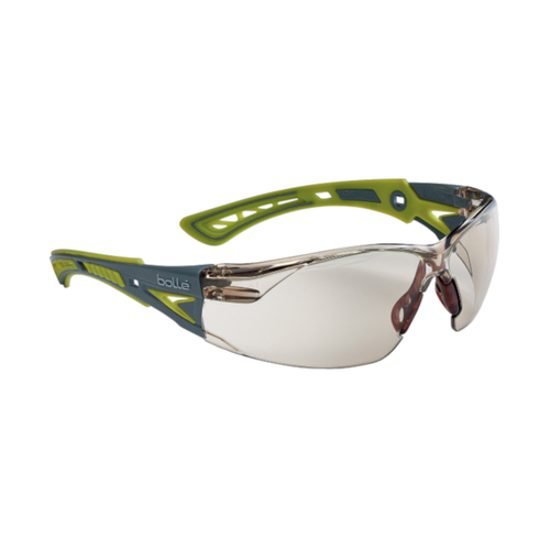 WORKWEAR, SAFETY & CORPORATE CLOTHING SPECIALISTS  - RUSH+ SMALL Lemon / Grey Temples PLATINUM AS/AF CSP Lens