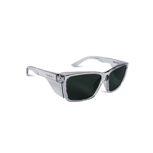WORKWEAR, SAFETY & CORPORATE CLOTHING SPECIALISTS  - STKS 420 -Smoke Polarized PC Lens -AS -Crystal PC Temples/Frame