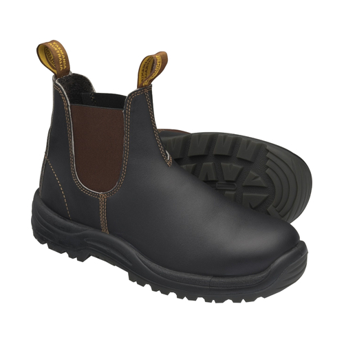 WORKWEAR, SAFETY & CORPORATE CLOTHING SPECIALISTS  - 172 - XTREME SAFETY - Brown premium oil tanned leather elastic side boot - v cut