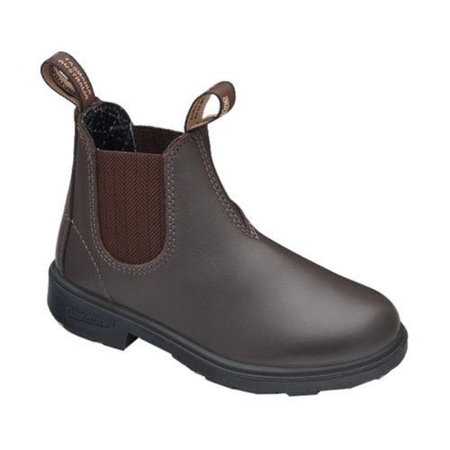 WORKWEAR, SAFETY & CORPORATE CLOTHING SPECIALISTS  - 630 - Worklife - Childrens Non Safety Brown herringbone elastic side boot - v cut