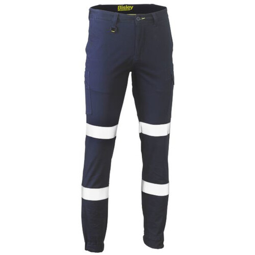 WORKWEAR, SAFETY & CORPORATE CLOTHING SPECIALISTS  - TAPED BIOMOTION STRETCH COTTON DRILL CARGO PANTS