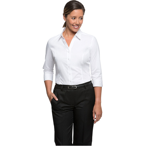 WORKWEAR, SAFETY & CORPORATE CLOTHING SPECIALISTS  - City Stretch Classic - 3/4 Sleeve Shirt - Ladies