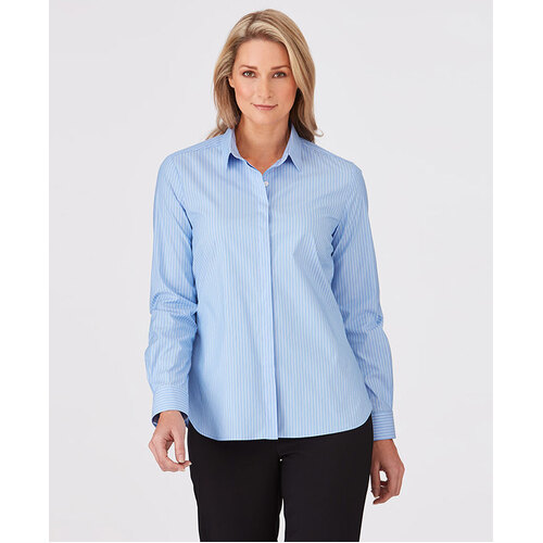 WORKWEAR, SAFETY & CORPORATE CLOTHING SPECIALISTS  - CC Stripe - Long sleeve Shirt - Ladies