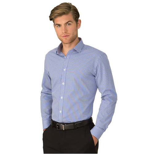 WORKWEAR, SAFETY & CORPORATE CLOTHING SPECIALISTS  - So Ezy Check - Long Sleeve Shirt - Mens