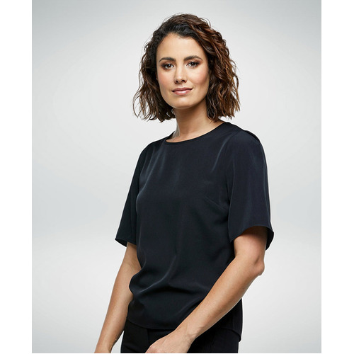 WORKWEAR, SAFETY & CORPORATE CLOTHING SPECIALISTS  - Echo - Loose Fit Blouse-Black-10