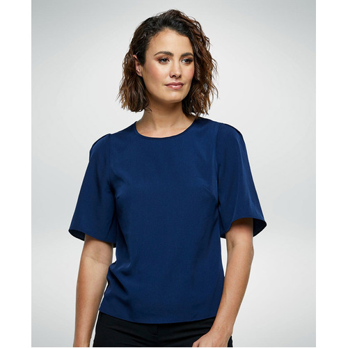 WORKWEAR, SAFETY & CORPORATE CLOTHING SPECIALISTS  - Echo - Loose Fit Blouse-Navy-10