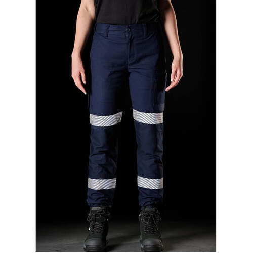 WORKWEAR, SAFETY & CORPORATE CLOTHING SPECIALISTS  - WP-4WT Ladies Cuff Work Pant 360 Stretch - Taped