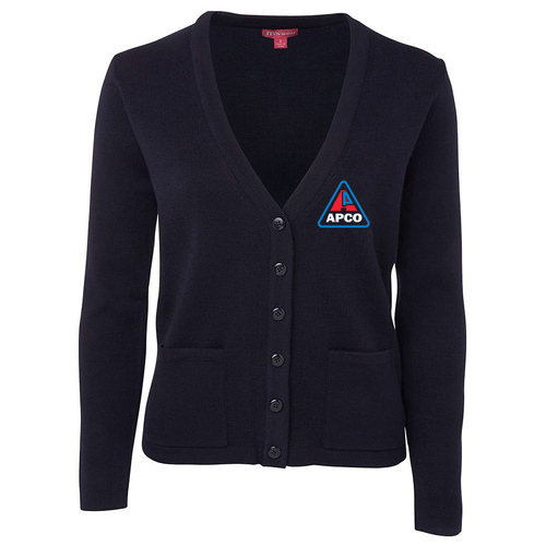 WORKWEAR, SAFETY & CORPORATE CLOTHING SPECIALISTS  - JB's Ladies Knitted Cardigan - Navy