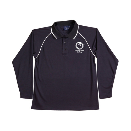 WORKWEAR, SAFETY & CORPORATE CLOTHING SPECIALISTS  - Men's Cooldry Raglan L/S Polo