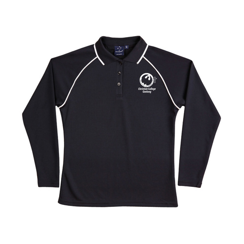 WORKWEAR, SAFETY & CORPORATE CLOTHING SPECIALISTS  - Ladies' Cooldry Raglan L/S Polo