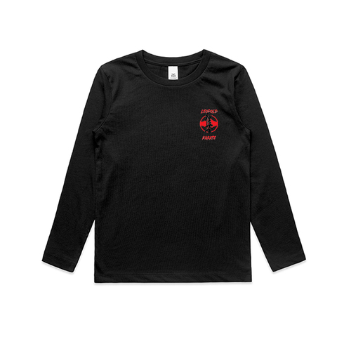 WORKWEAR, SAFETY & CORPORATE CLOTHING SPECIALISTS  - Youth Long Sleeve Staple Tee - Black