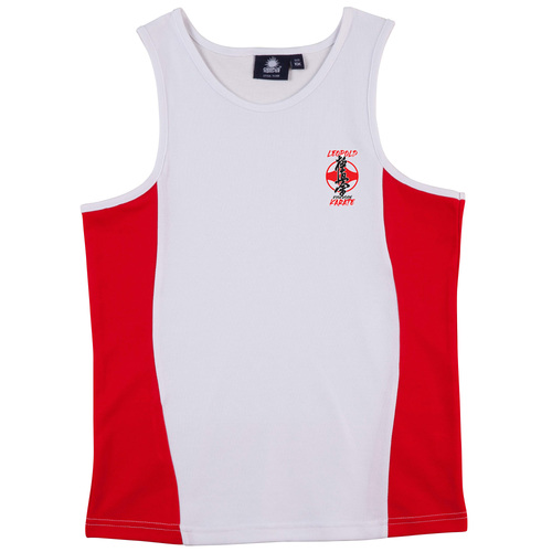 WORKWEAR, SAFETY & CORPORATE CLOTHING SPECIALISTS  - TEAMMATE SINGLET Kids - White / Red