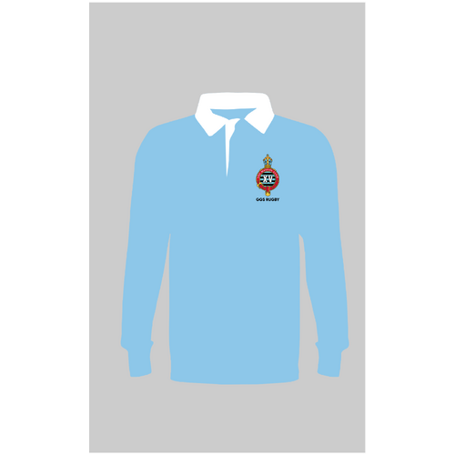 WORKWEAR, SAFETY & CORPORATE CLOTHING SPECIALISTS  - 195 - Custom Rugby Jumper - Powder Blue
