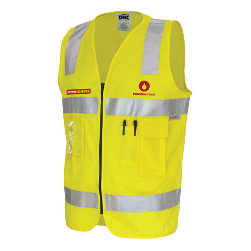 WORKWEAR, SAFETY & CORPORATE CLOTHING SPECIALISTS  - Hi Vis Cotton D/N Vest (Inc Embroidery)