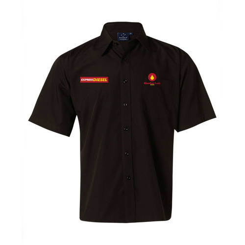 WORKWEAR, SAFETY & CORPORATE CLOTHING SPECIALISTS  - Men's Poplin Shirt Short Sleeve (Inc Embroidery)