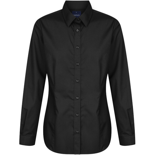 WORKWEAR, SAFETY & CORPORATE CLOTHING SPECIALISTS  - Nicholson - Women's Premium Poplin Long Sleeve Shirt