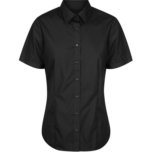 WORKWEAR, SAFETY & CORPORATE CLOTHING SPECIALISTS  - NICHOLSON - WOMEN'S SHORT SLEEVE PREMIUM POPLIN SHIRT