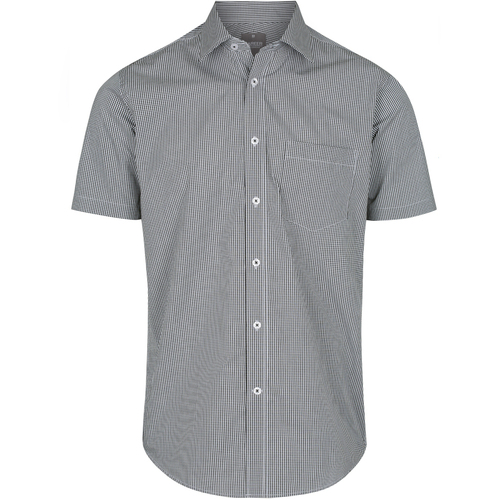 WORKWEAR, SAFETY & CORPORATE CLOTHING SPECIALISTS  - WESTGARTH - MEN'S GINGHAM SHORT SLEEVE SHIRT