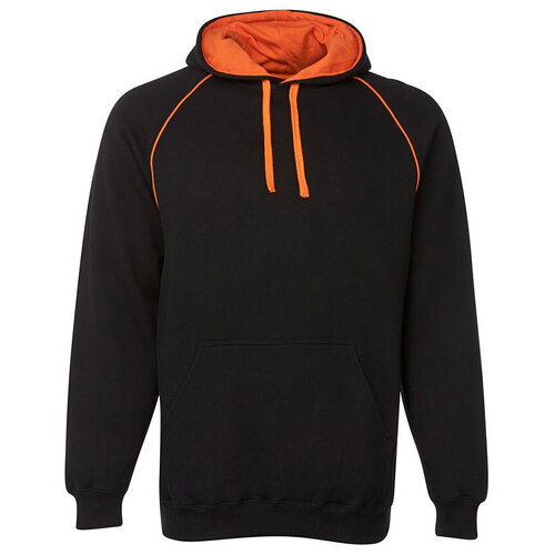 WORKWEAR, SAFETY & CORPORATE CLOTHING SPECIALISTS  - JB's Contrast Fleecy Hoodie