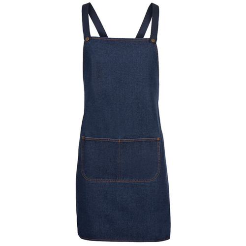 WORKWEAR, SAFETY & CORPORATE CLOTHING SPECIALISTS  - JB's Cross Back Denim Apron (Without Strap)