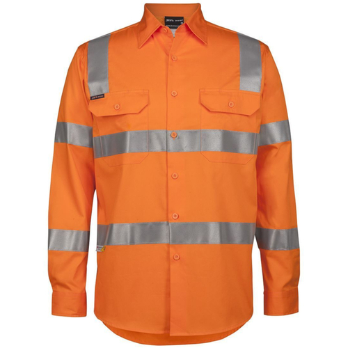 WORKWEAR, SAFETY & CORPORATE CLOTHING SPECIALISTS  - JB's HV (D+N) L/S 150G Vic Rail W/Shirt