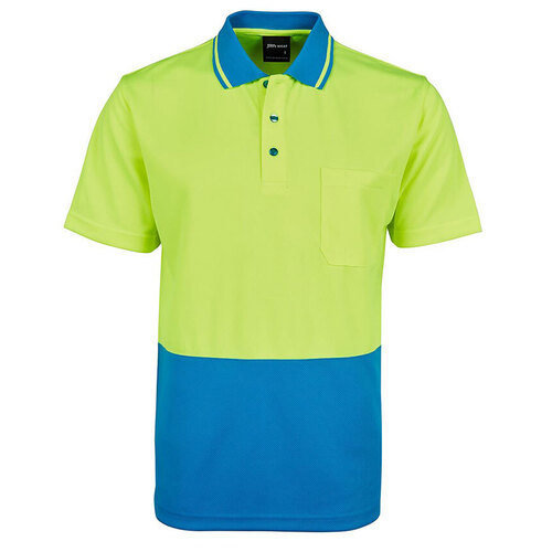 WORKWEAR, SAFETY & CORPORATE CLOTHING SPECIALISTS  - JB's Hi Vis Non Cuff Traditional Polo