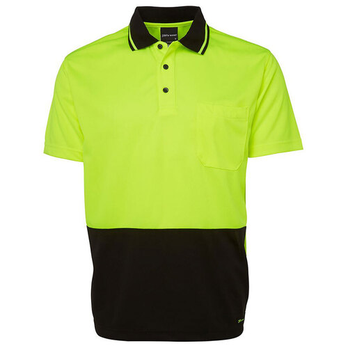 WORKWEAR, SAFETY & CORPORATE CLOTHING SPECIALISTS  - JB's Hi Vis Non Cuff Traditional Polo