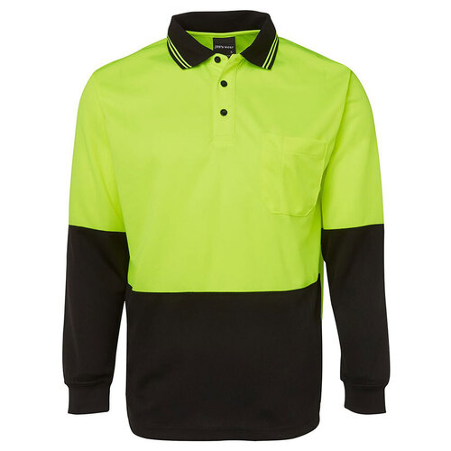 WORKWEAR, SAFETY & CORPORATE CLOTHING SPECIALISTS  - JB's Hi Vis Long Sleeve Trad Polo