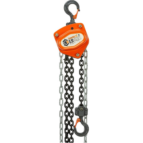 WORKWEAR, SAFETY & CORPORATE CLOTHING SPECIALISTS  - LINQ CHAIN BLOCK ESSENTIAL 0.5 TONNE CAPACITY 3M LONG COMMERCIAL