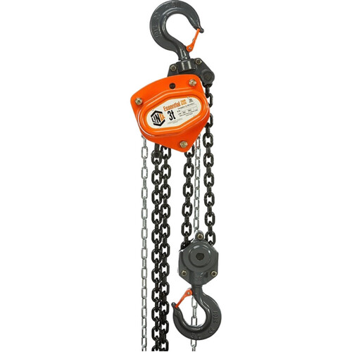 WORKWEAR, SAFETY & CORPORATE CLOTHING SPECIALISTS  - LINQ CHAIN BLOCK ESSENTIAL 3 TONNE CAPACITY 3M LONG COMMERCIAL