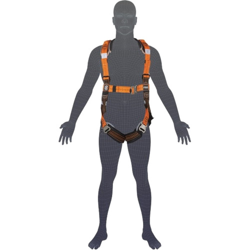 WORKWEAR, SAFETY & CORPORATE CLOTHING SPECIALISTS  - HARNESS - ELITE RIGGERS XL-2XL STAINLESS STEEL WITH NYLON HARNESS BAG