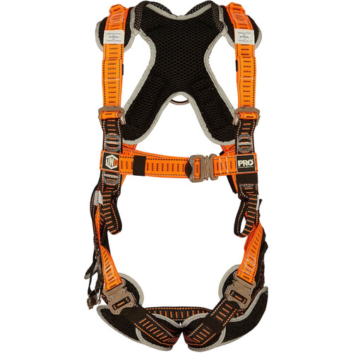 WORKWEAR, SAFETY & CORPORATE CLOTHING SPECIALISTS  - LINQ Elite Riggers Harness Stainless Steel - Standard (M - L) cw Harness Bag (NBHAR)