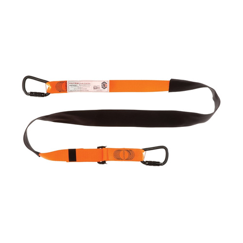 WORKWEAR, SAFETY & CORPORATE CLOTHING SPECIALISTS  - LINQ Pole Strap 2M Triple Action Karabiner